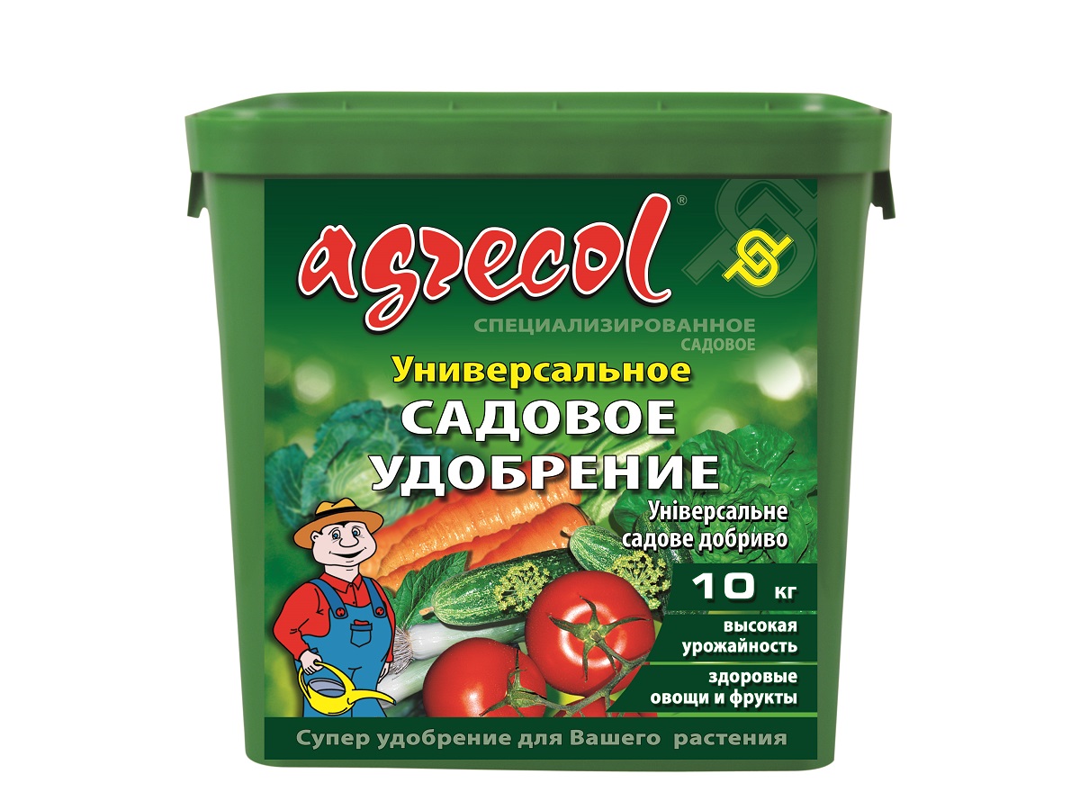 Удобрение минеральное гранулированное Agrecol универсальное садовое 15-15-17 / 10 кг