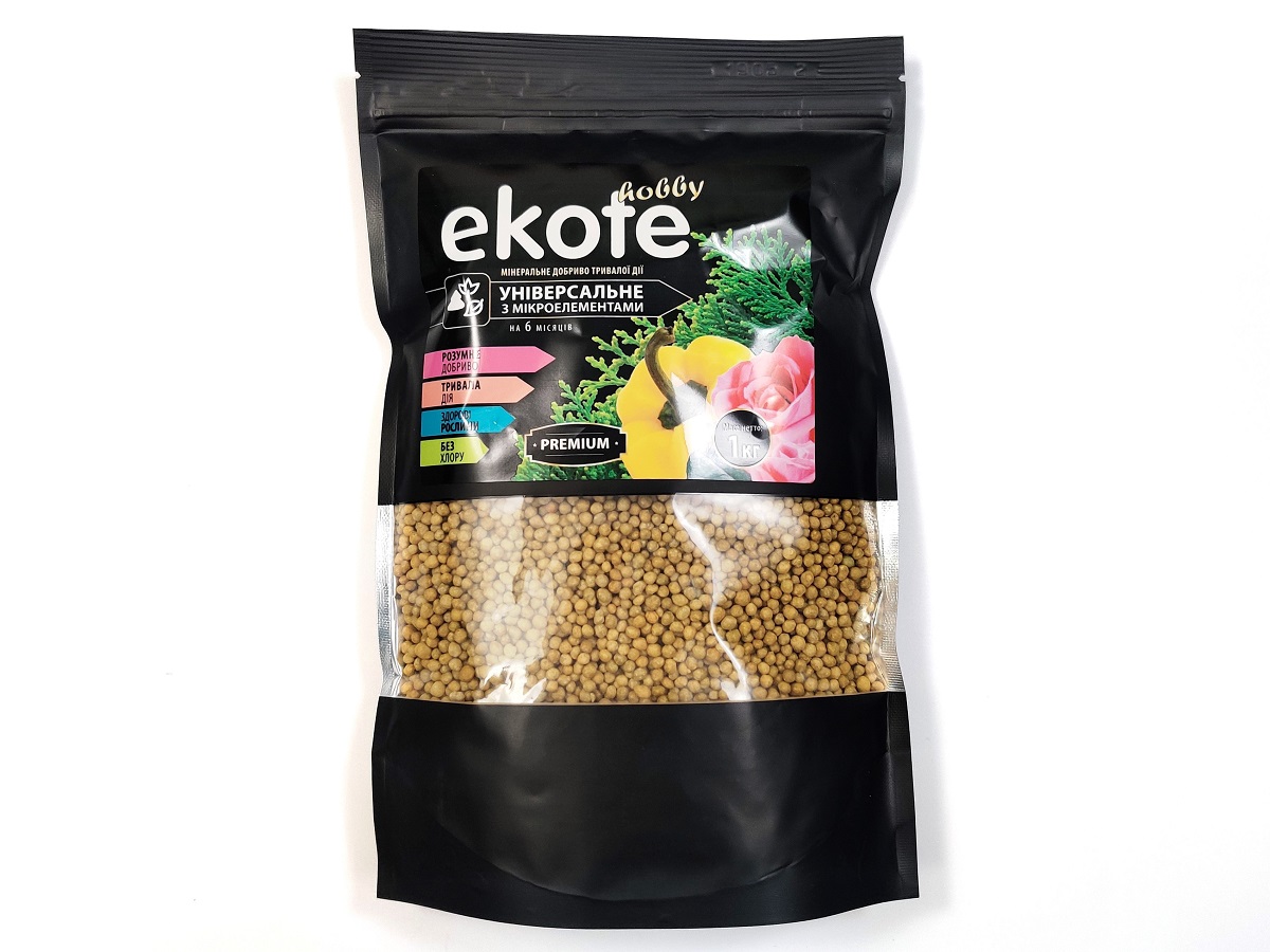 Добриво Еkote Premium універсальне з мікроелементами на 6 місяців / 1 кг