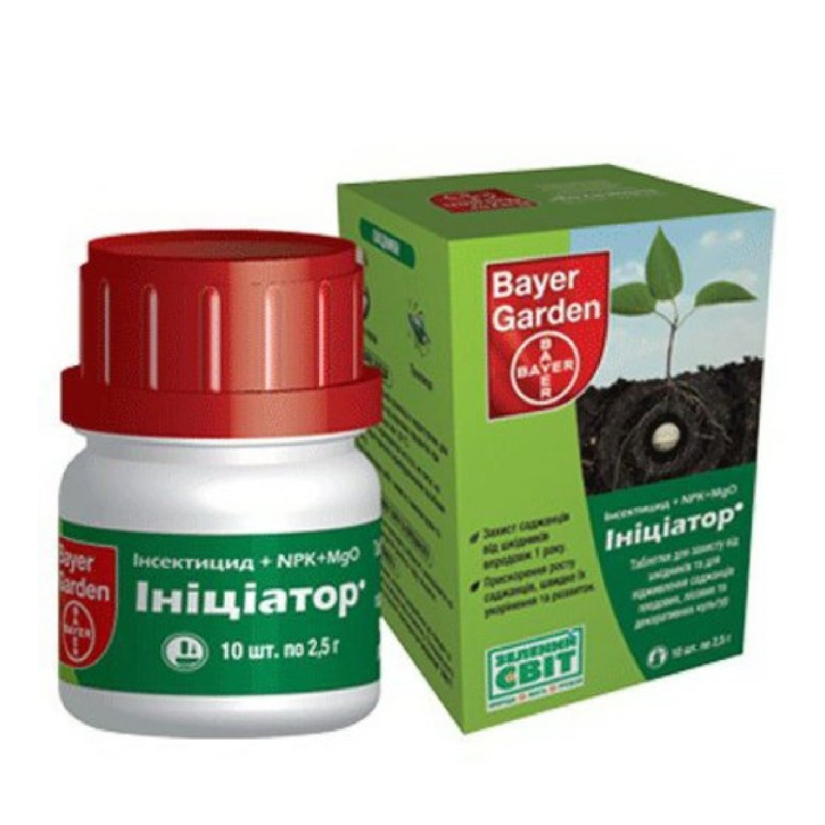 Инсектицид Инициатор 200 (имидаклоприд 20%; N 5,6%; P 5,4%; K 4,2%; Mg 1,4%) 25 г / Bayer