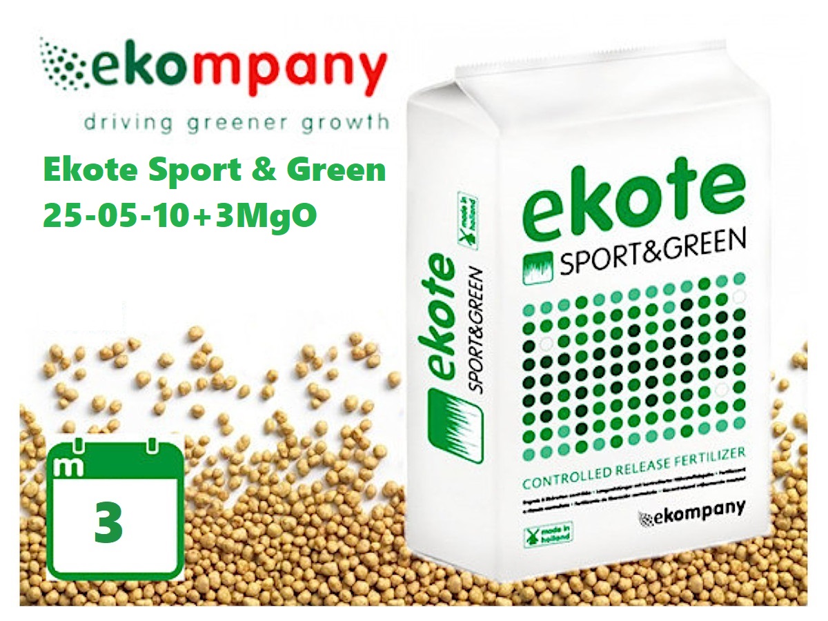 Удобрение Ekote Sport & Green 25-05-10+3MgO (3 месяца) / 25 кг