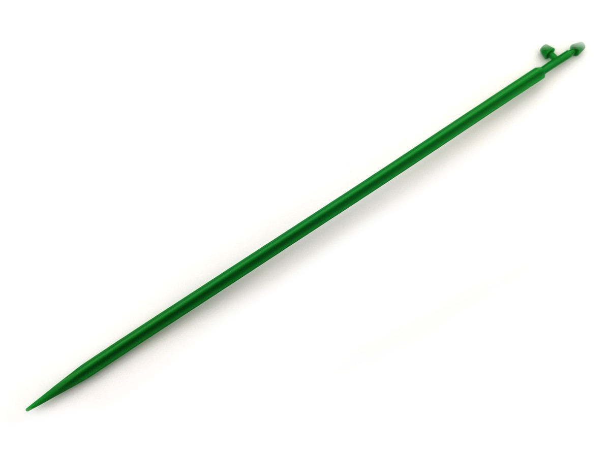 Ножка для этикетки, зеленая, длина 27 см