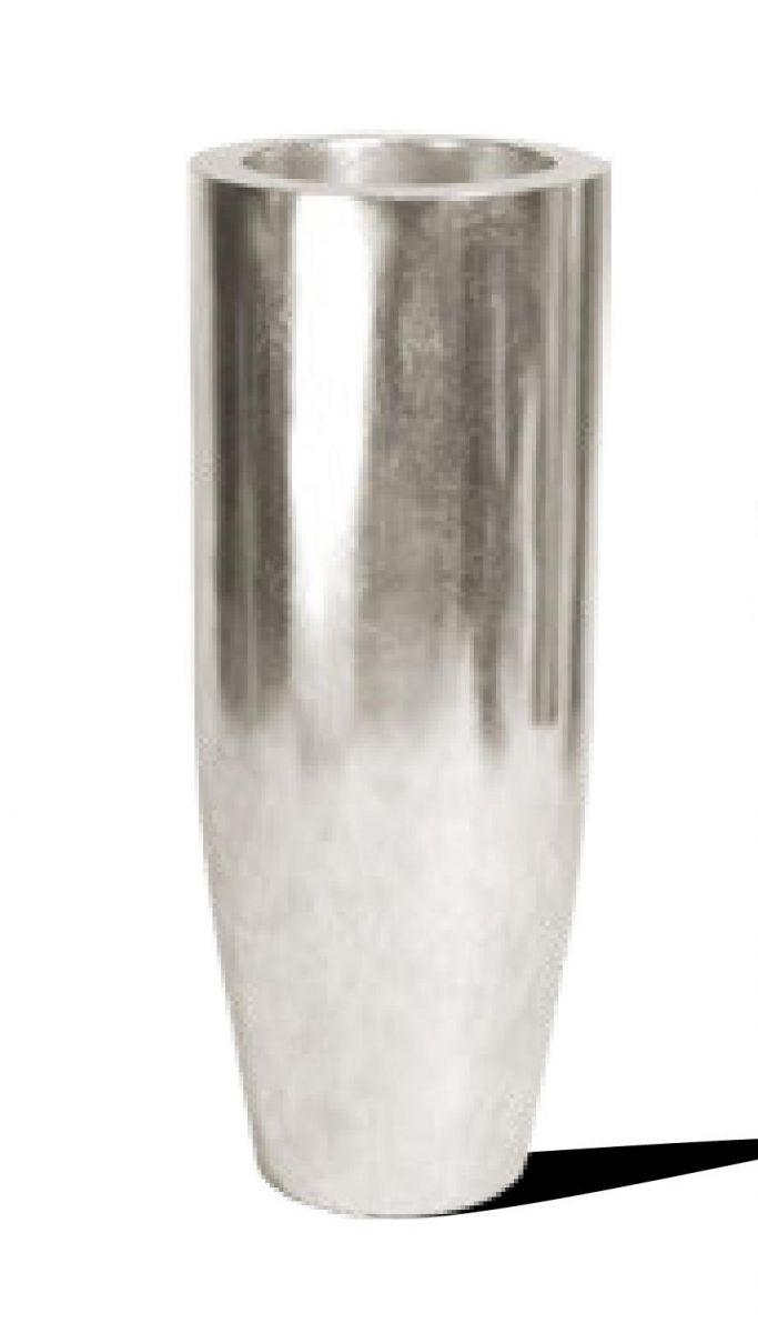 Кашпо Fleur ami Pandora silver leaf (серебристое), 90 см