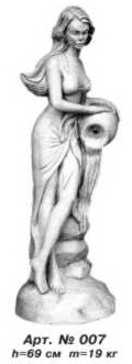 Садова скульптура "Жінка з глечиком", 69 см