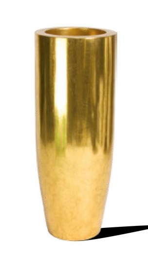 Кашпо Fleur ami Pandora gold leaf (золотое), 90 см