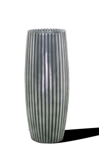 Кашпо Fleur ami Lines (сріблясте), 90 см