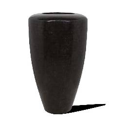 Кашпо Fleur ami Geo, black polished (черное), 110 см