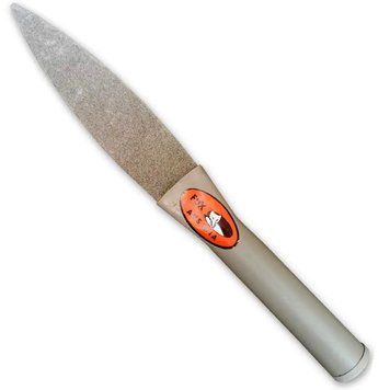 Точильний камінь FUX 180 grit природний водний з ручкою 33 см для коси / Фукс A6104 121000333404 фото
