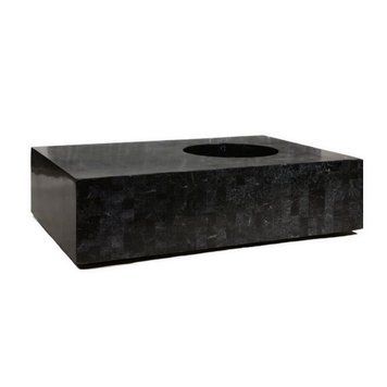 Кашпо Fleur ami Geo table black polished (черное), 33 см 4710063 фото
