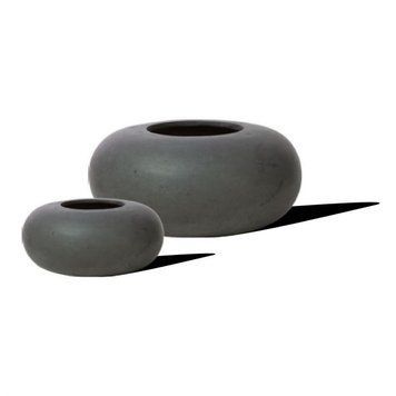 Кашпо Fleur ami Donut anthracite (антрацит), 26 см 4710143 фото