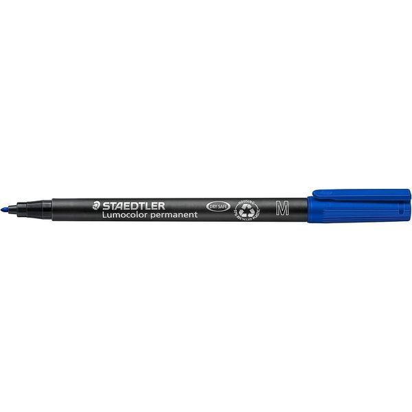 Маркер перманентный водостойкий Staedtler Pancolor Lumocolor 303M, синий / 1,0 мм 120500200115 фото