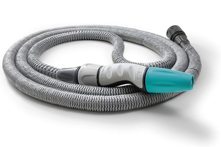 Шланг садовый растяжной с пистолетом и сумкой G.F. Aquapop 3/4" 15 м серый / Джиеф GF80287600 120900102311 фото