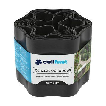 Бордюры огородно-газонные Cellfast черный 15см x 9м 30-032H / Целфаст 120300200217 фото