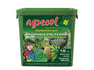 Удобрение минеральное гранулированное Agrecol для хвойных 14-14-21 / 10 кг 120400101037 фото