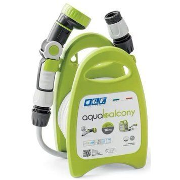 Комплект для полива G.F. Aquabalcony с шлангом 10 м и держателем, лаймовый / Джиеф GF80285852 120900102403 фото