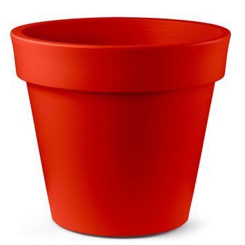 Контейнер-горшок Idel Classic Matte Pot 7,5 л, 25 см красный CLCP0025-190 / Италия, круглый для выращивания растений 120200200971 фото
