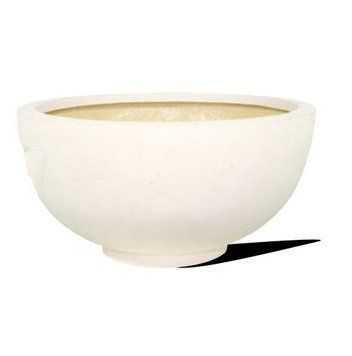 Кашпо Fleur ami Ego Plus creme (бежевое), 22 см 4710129 фото
