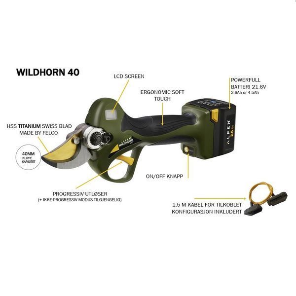 Сменная деталь Alpen Wildhorn 40/101 / Удлинительный кабель для аккумуляторов Альпен Вайлдхорн 40 121001402120 фото