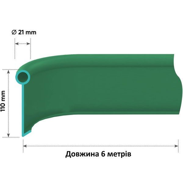 Бордюрна смуга (бордюр) Кантрі Лайн Б-600.10.2-ПП / коричнева 120300200123 фото