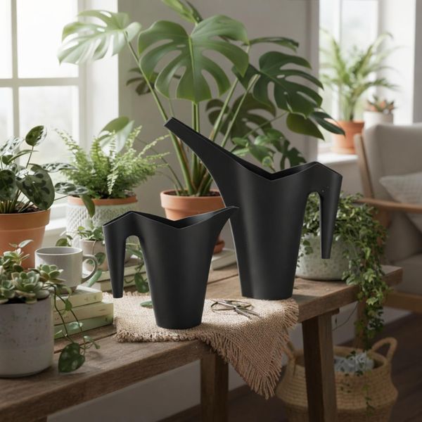 Ручная лейка Epoca Beelove LIZ 1,4 л Anthracite для растений антрацитовая / Epoca 25037 120900300207 фото