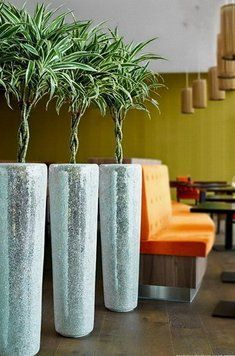 Кашпо Fleur ami Conical, mirror (белое), 81 см 4710222 фото
