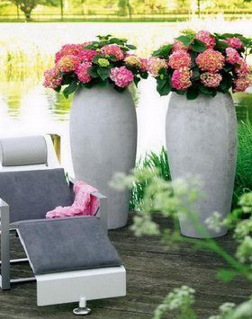 Кашпо Fleur ami Essence grey (серое), 150 см 4710116 фото