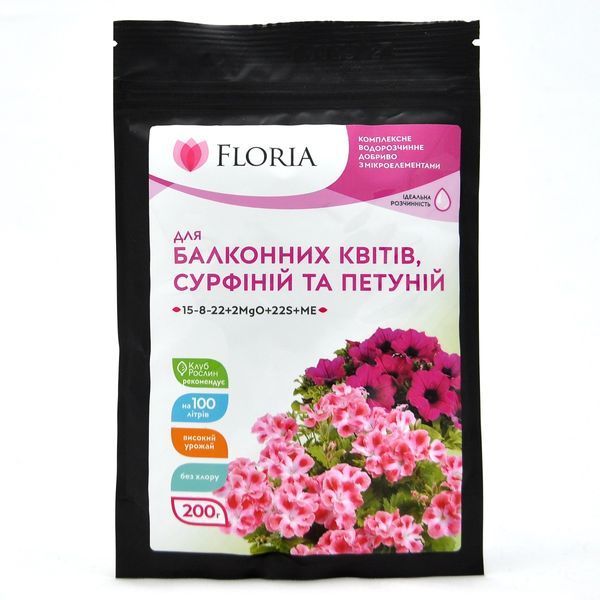 Расширенный набор Floria Premium для посадки и ухода за балконными растениями / Флория Преміум 120401000106 фото