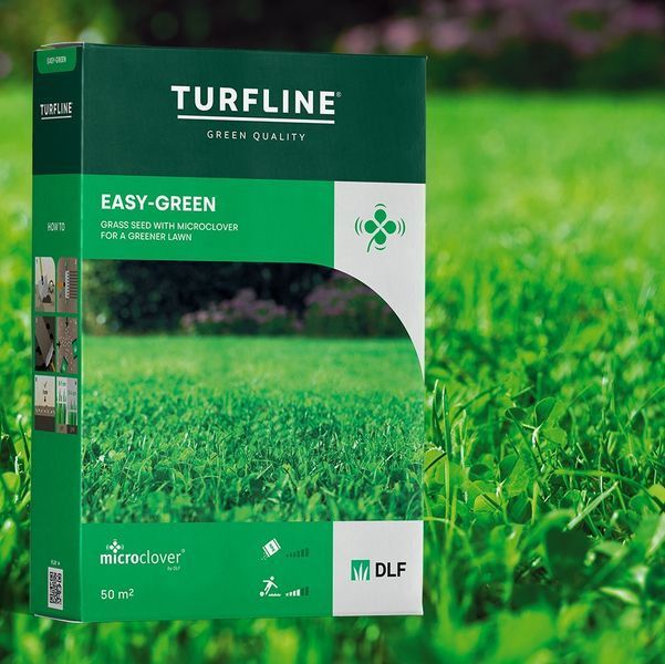 Газонная трава с микроклевером Dlf-Trifolium Turfline Easygreen (Изигрин) / 1 кг 110000200135 фото