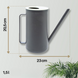 Лейка для растений Epoca Mug 1,5 л Anthracite - антрацитово-белая / Epoca 11531 120900300213 фото 4