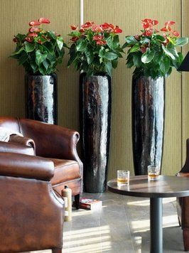 Кашпо Fleur ami Loft black diamond (черное), 120 см 4710271 фото