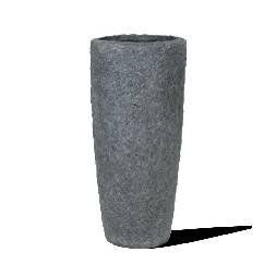 Кашпо Fleur ami Rocky, smoke granite (серое), 79 см 4710207 фото