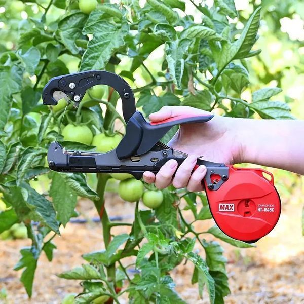 Степлер-сшиватель для растений MAX HT-R45C(RD) + Лента Cordioli 10 шт + Скобы Agrario / Тапенер Акционный Набор 120600800161 фото