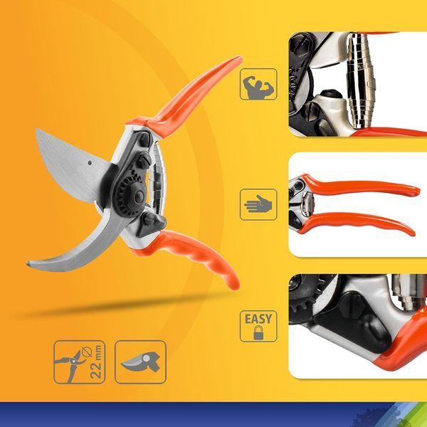 Садовый секатор Stocker 342 Profi 21 обводной / Штокер 342 121001006609 фото
