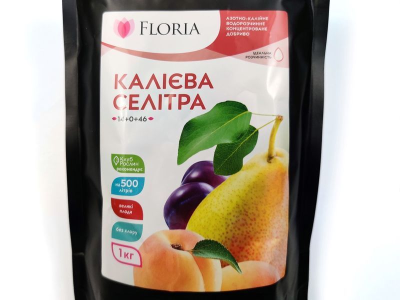 Удобрение Floria Sol калиевая селитра водорастворимое Флория Сол / 1 кг 120400103635 фото