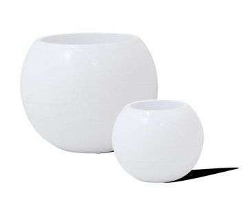 Кашпо Fleur ami Globe white (белое), 45 см 4710362 фото