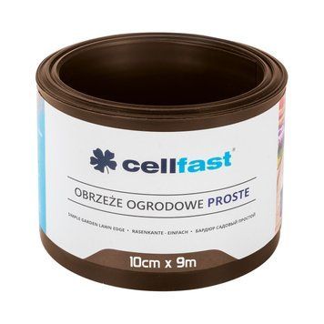 Бордюр газонный Cellfast прямой коричневый 10см x 9м 30-211H / Целфаст 120300200201 фото