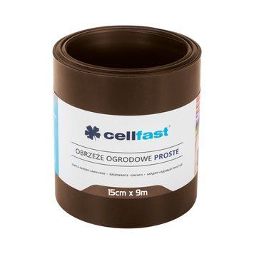 Бордюр газонный Cellfast прямой коричневый 15см x 9м 30-212H / Целфаст 120300200202 фото