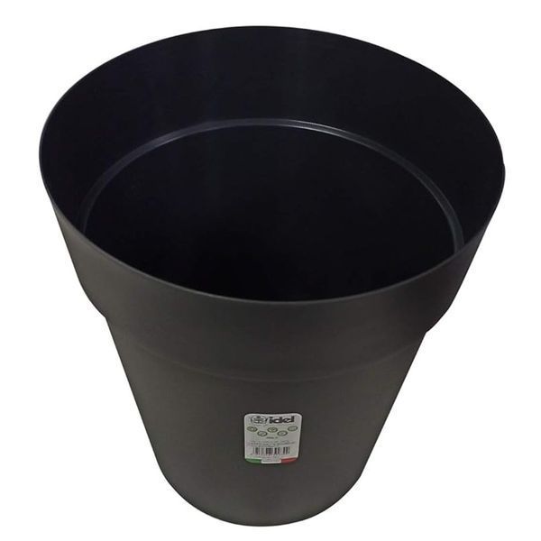 Контейнер-горщик Idel Classic Matte Pot 13 л, 30 см антрацитовий CLCP0030-120 / Італія, круглий для вирощування рослин 1202002009001 фото