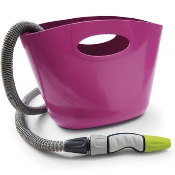 Шланг садовый растяжной с пистолетом и сумкой G.F. Aquapop 3/4" 15 м фуксия / Джиеф GF80287600 120900102309 фото