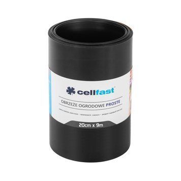 Бордюр газонный Cellfast прямой черный 20см x 9м 30-233H / Целфаст 120300200206 фото