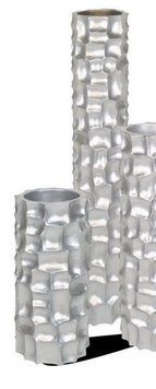 Кашпо Fleur ami Mosaic column silver (серебристое), 60 см 4710390 фото