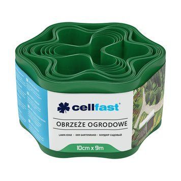 Бордюр газонный Cellfast волнистый зеленый 10см x 9м 30-001H / Целфаст 120300200207 фото