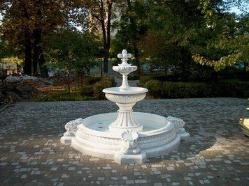 Бассейн для фонтана с вазами (малый), &empty;270 см 31 фото