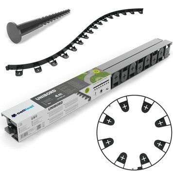 Бордюр садовый Cellfast Unibord 4 м x 4,5 см(16 крепежных анкеров в комплекте) 30-250 / Целфаст Униборд 120300200219 фото