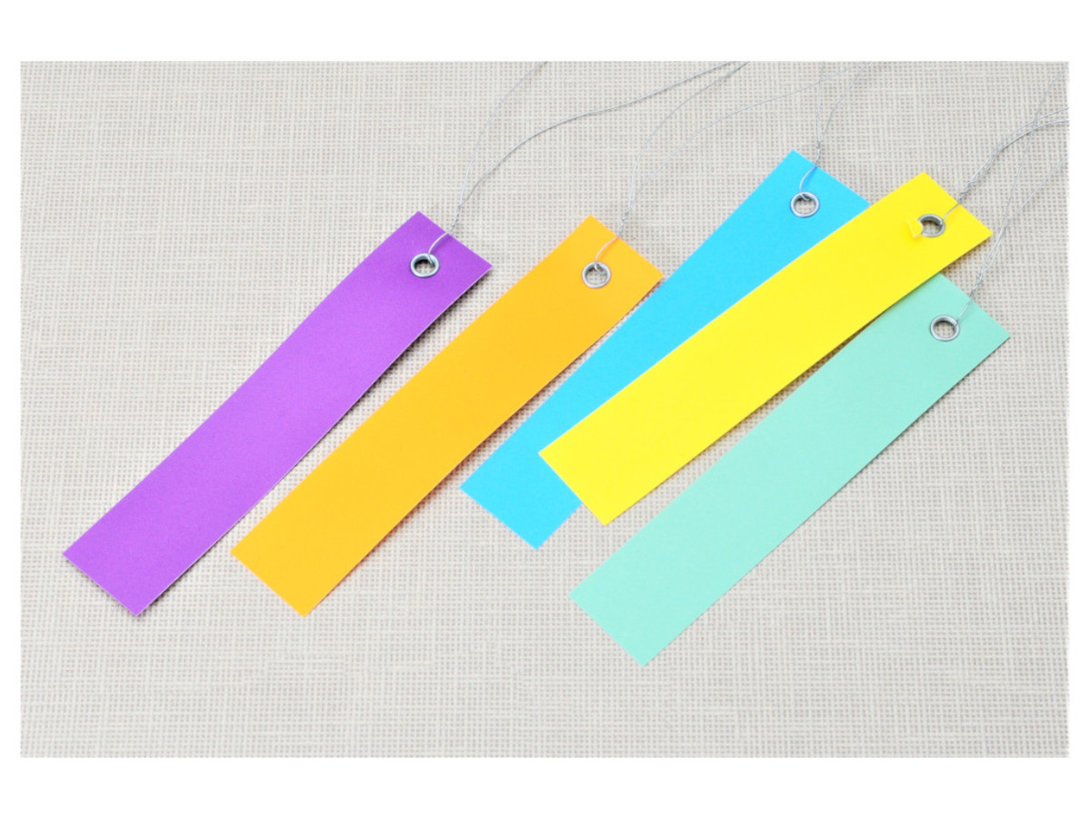 Этикетки на проволоке фиолетовые 2,0 х 10 см, 250 шт, ПВХ с оцинкованой проволокой (Германия)