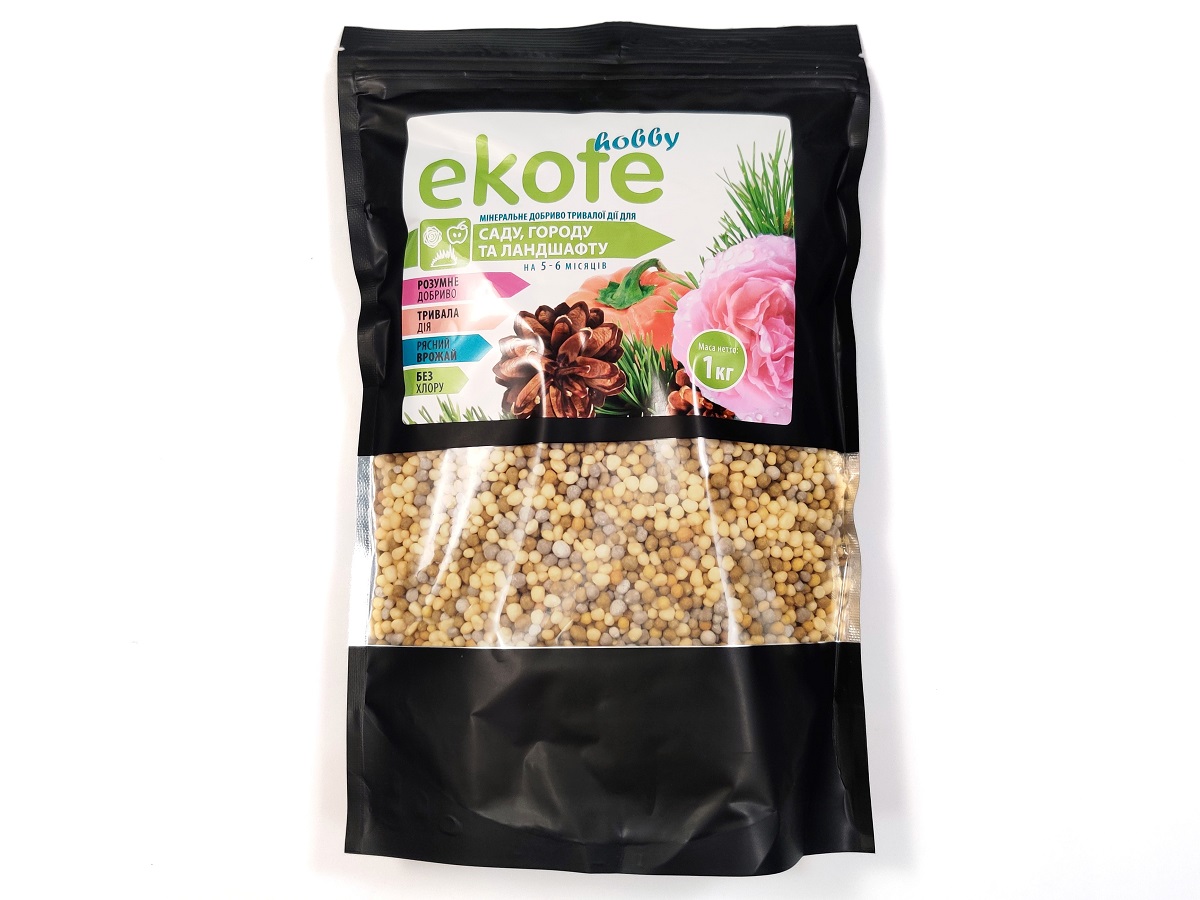 Удобрение Ekote для сада, огорода и ландшафта 5-6 месяцев, 1 кг / Экотэ - удобрение длительного действия