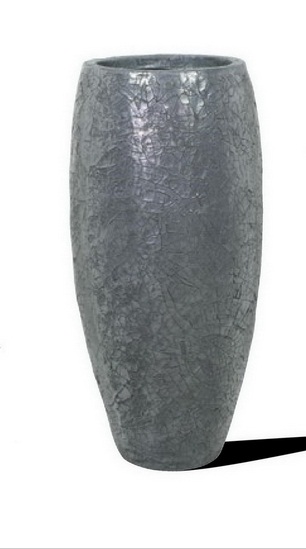 Кашпо Fleur ami Crackle (серое), 120 см