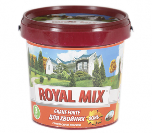 Удобрение Royal Mix GRANE FORTE для хвойных растений (осень), 3 кг
