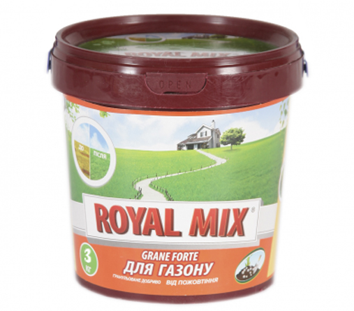 Удобрение Royal Mix GRANE FORTE для газона от пожелтения, 3 кг