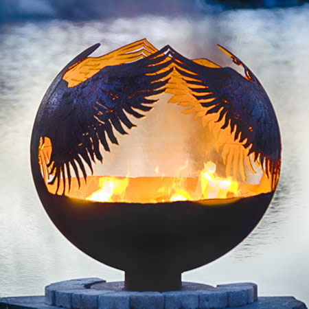 Вогняна куля "Два ангела" (сфера), 90 см