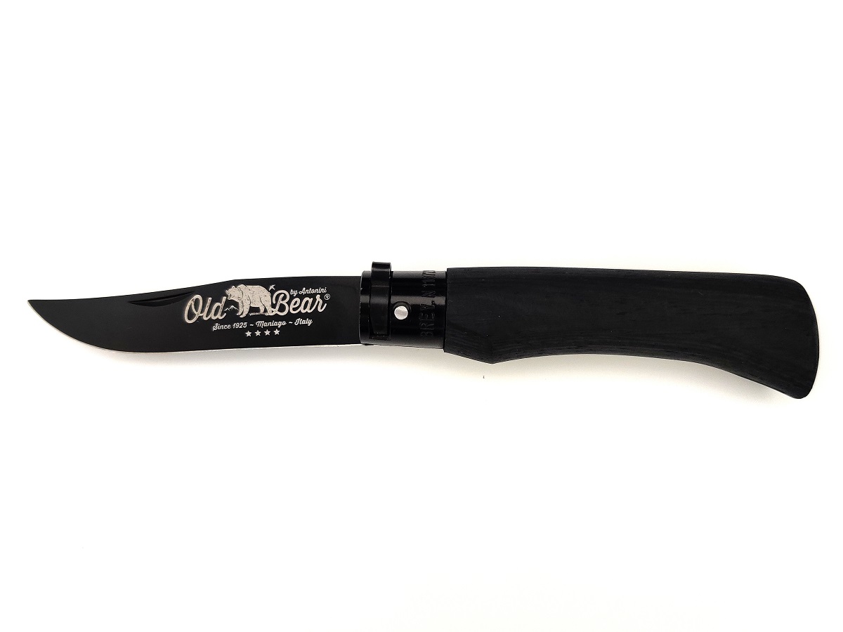 Нож Antonini OLD BEAR 9303/21_MNN, TOTAL BLACK / черный